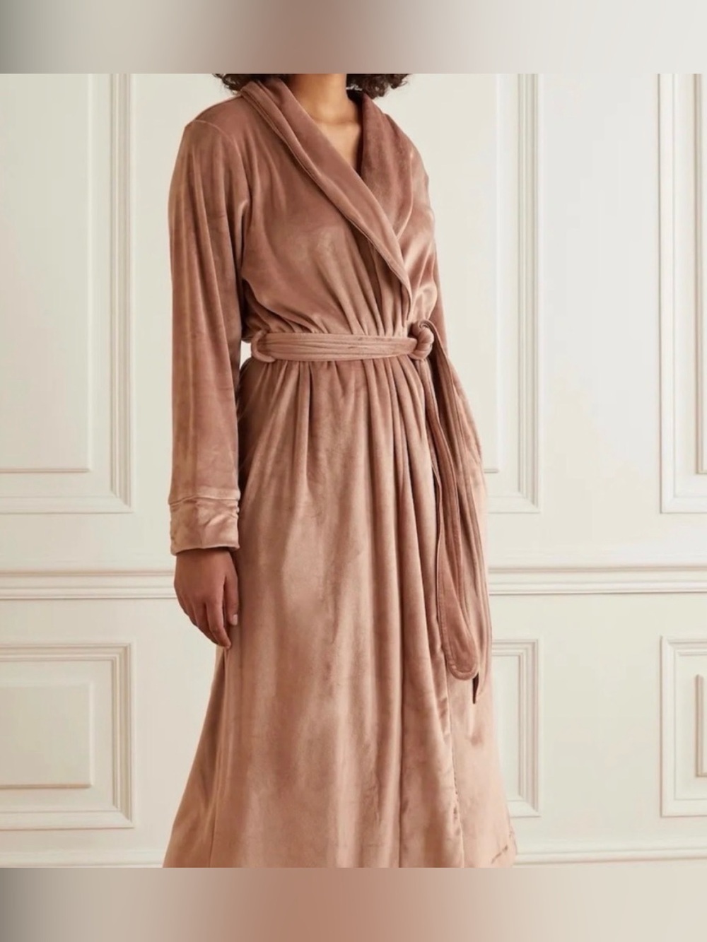 SKIMS Velour Wrap Robe Sienna Brown Size XL- NWOT - Picture 2 of 12
